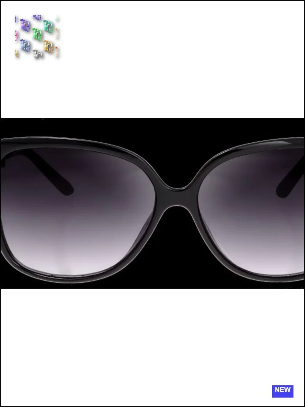 Oversized Jackie O Cat Eye Hybrid Sunglasses UV Protection